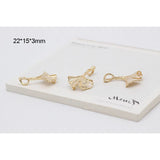18K Real Jewelry Material DIY Earrings Accessories Bracelet Necklace