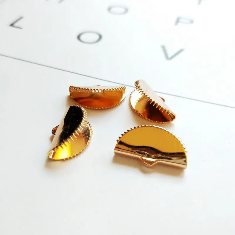 PurpleGrape DIY Earrings Material Alloy Semi-Circular Clips, Pack of 10