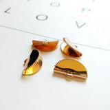 PurpleGrape DIY Earrings Material Alloy Semi-Circular Clips, Pack of 10