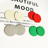 PURPLEGRAPE matte multicolor wafer DIY earrings