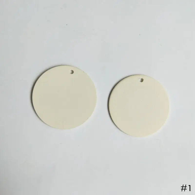 PURPLEGRAPE matte multicolor wafer DIY earrings