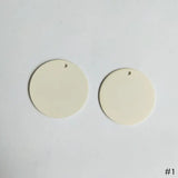 PURPLEGRAPE matte multicolor wafer DIY earrings