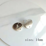 PURPLEGRAPE metal stud earrings for DIY - 10 pieces