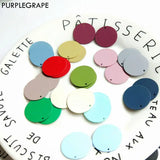 Matte Texture Disc Earrings Pendant Pack of 6