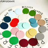 Matte Texture Disc Earrings Pendant Pack of 6