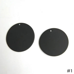 Matte Texture Disc Earrings Pendant Pack of 6