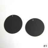 Matte Texture Disc Earrings Pendant Pack of 6
