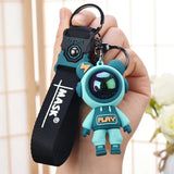 Astronaut Bears Key Chains Animal Keyring Holder for Car Jewelry Gift