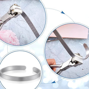 Pack Of 19 Bracelet Bending Pliers Aluminum Bracelet Blank Ring Bending Pliers