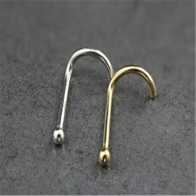 20Pcs 925 Sterling Silver 1.5mm Screw Nose Stud Body Jewelry