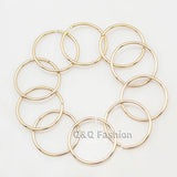 10 Hoop Circle Dreadlock Dreads Updo Hair Pin Dress Snap Barrette Clip