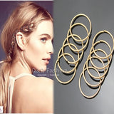 10 Hoop Circle Dreadlock Dreads Updo Hair Pin Dress Snap Barrette Clip
