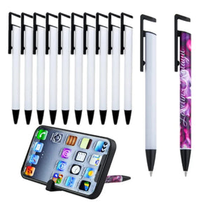 10 Sublimation Pen Blanks Coated Aluminum Tubes with Shrink Wrap for Printing