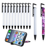 10 Sublimation Pen Blanks Coated Aluminum Tubes with Shrink Wrap for Printing