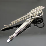 2 Scissors Dressmaker French Updo Hair Dress Snap Barrette Pin Clip