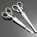 2 Scissors Dressmaker French Updo Hair Dress Snap Barrette Pin Clip