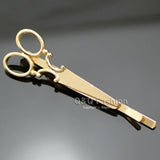 2 Scissors Dressmaker French Updo Hair Dress Snap Barrette Pin Clip