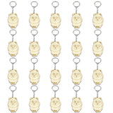 Pack of 20 Panda Wooden Keychain DIY Blanks Wood Tags Arts and Crafts