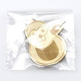 20 Small Wooden Bird Keychain Plywood Pendant for Bag