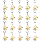 20 Small Wooden Bird Keychain Plywood Pendant for Bag