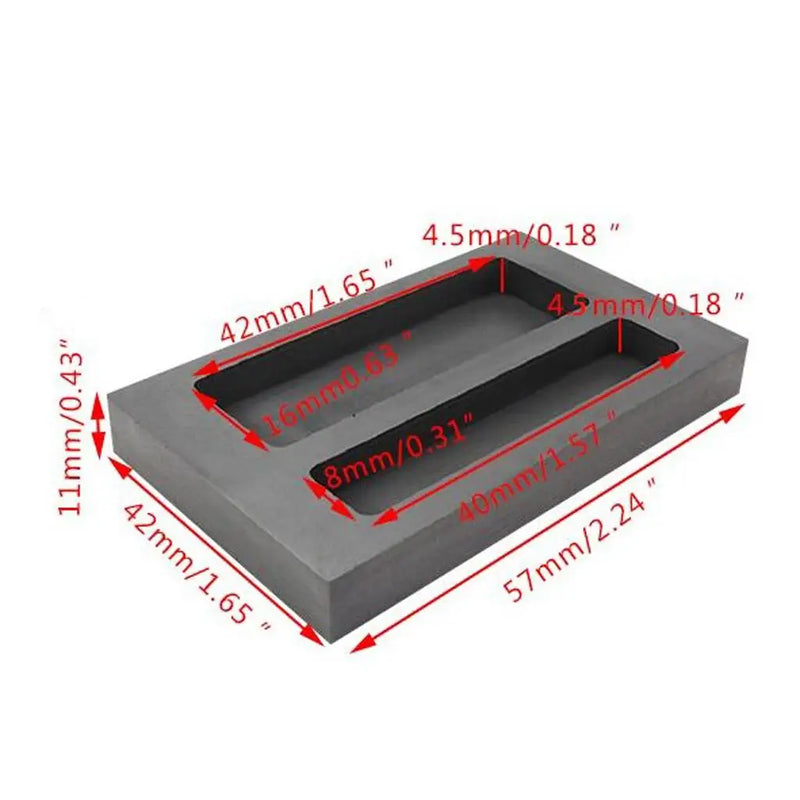 3 Professional Ingot Smelting Tool 80x60x25mm
