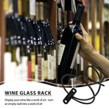 6 Wine Rack Set - Metal Hanging Wine Bottle Holder with Screws