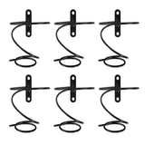 6 Wine Rack Set - Metal Hanging Wine Bottle Holder with Screws