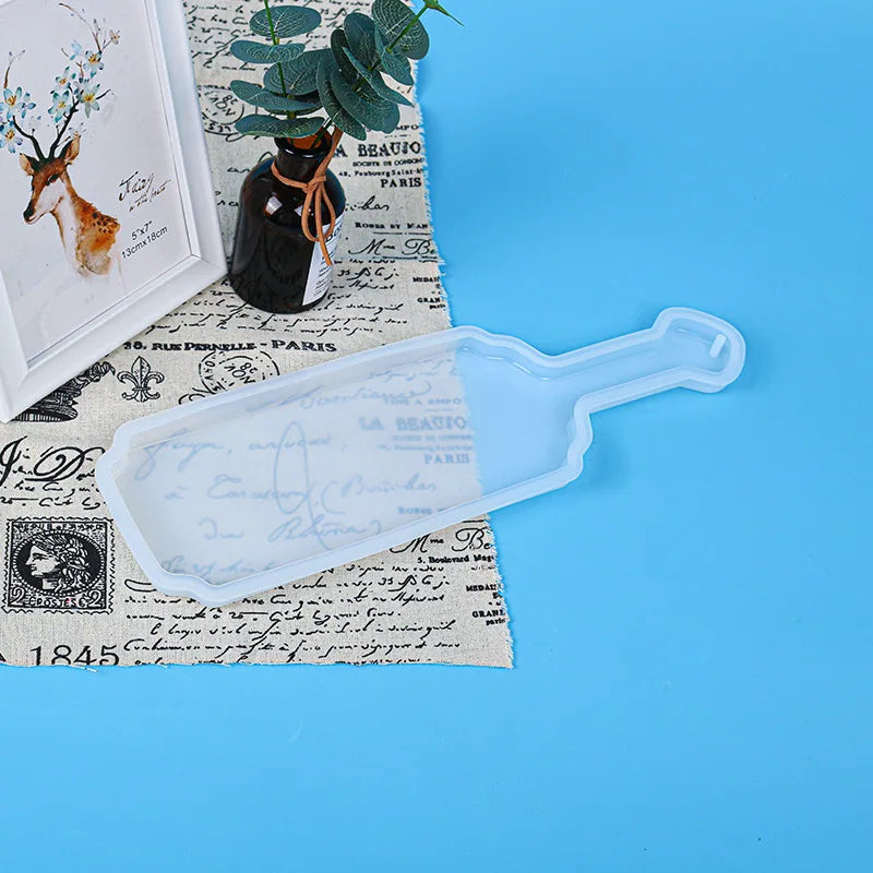 Paddle Shape Tray Epoxy Resin Mold DIY Coaster Mirror Silicone Mould