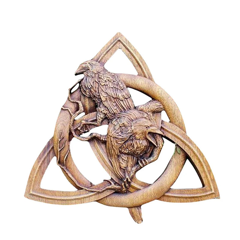 Pagan Gods Rune Resin Wall Hanging Decor Garden Decoration