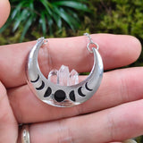Pagan Witch Altar with Crystal Necklace for Gothic Fans
