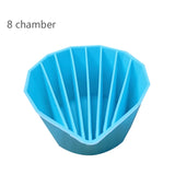 Reusable Paint Pour Cup with Dividers Lightweight Acrylic Split Cup