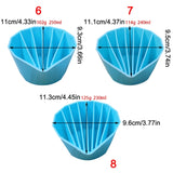 Reusable Paint Pour Cup with Dividers Lightweight Acrylic Split Cup