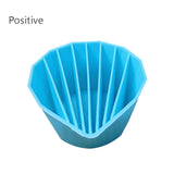 Reusable Paint Pour Cup with Dividers Lightweight Acrylic Split Cup