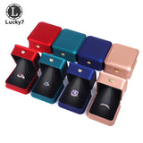 Painted Crown LED Light Jewelry Box Couple Proposal Ring Box