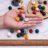 Wooden Beads 16x15mm Big Hole European Round Spacers 220Pcs