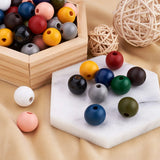 Wooden Beads 16x15mm Big Hole European Round Spacers 220Pcs