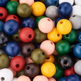 Wooden Beads 16x15mm Big Hole European Round Spacers 220Pcs