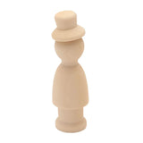 Wooden Peg Dolls 35-90mm DIY Arts Crafts Wooden Figure Men Women