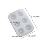 Round Painting Palette Silicone Resin Mold Epoxy Casting Artist Mixing Tray