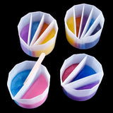Silicone Molds Epoxy Resin Palette Cup DIY Art Supplies