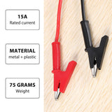 1M Banana Plug to Clip Test Lead - Heavy Duty Lab Test Cable