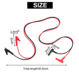 1M Banana Plug to Clip Test Lead - Heavy Duty Lab Test Cable