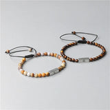 Pair Couple Beads Bracelets Natural Stone Bracelet Charm Lover Bracelets Bangle