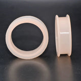 Large Skin Flexible Silicone Double Flared Ear Tunnel Plug
