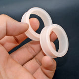 Large Skin Flexible Silicone Double Flared Ear Tunnel Plug