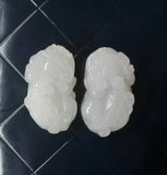 Rare Carved Jade Pendant - Brave Troops