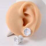 Pair Stone Ear Gauges Double Flare Organic Natural Stone Ear Plugs