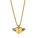 Couple Stitched Heartbreak Necklaces, Matching Set