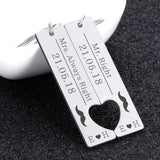 Paired Keychains Couples Gift Anniversary Letter Keychain Valentine Gift