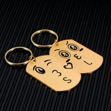 Initial Name Match Keychain Set for Couples Wedding Love Girlfriend Boyfriends